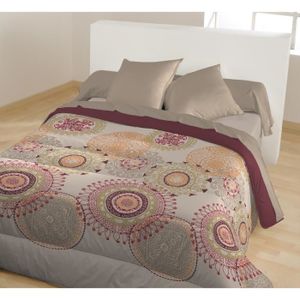 CALINE Couette chaude imprimée Lolita 140x200 cm beige