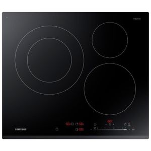 SAMSUNG NZ63K5727BK/EF - Table de cuisson ? induction - 3 zones - 7200W - L60 x P52cm - Rev?tement verre - Noir