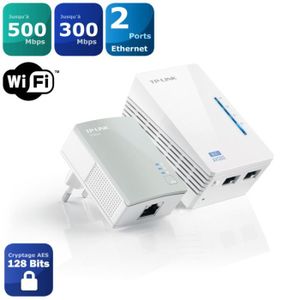 TPLINK KIT CPL 500 + POINT D'ACC WIFI TLWPA4220KIT