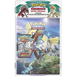 POKEMON Pack cahier range-cartes + booster SL02