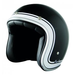 STORMER Casque Jet Pearl Classic Noir et Blanc