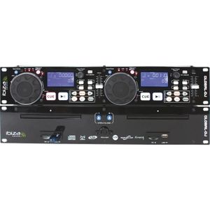 IBIZA GLOBAL-DJ Double lecteur CD-MP3/USB/SD avec scratch