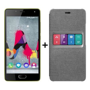 Wiko U Feel Lite Lime Vert + Folio Wiboard