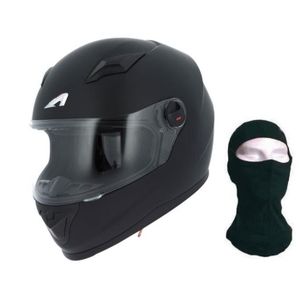 ASTONE Casque Intégral GT Noir Mat + Cagoule