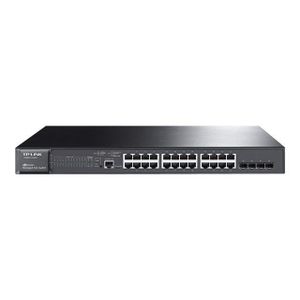 TP-Link T2600G-28MPS(TL-SG3424P) Switch administrable niveau 2 avec 24 ports Gigabit PoE + 4 emplacements combinés SFP