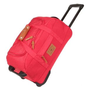 LEE COOPER Sac de Voyage ? Roulettes 2 Roues 55cm WEEKEND Rouge