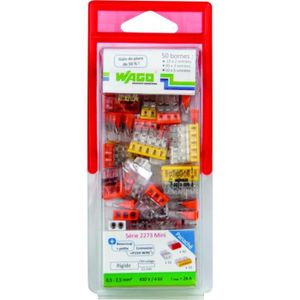 WAGO Blister de 50 bornes 2273 2-3-5 entrées