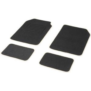 Jeu de 4 tapis universels ASTON ganse luxe beige
