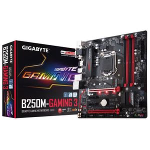Gigabyte Carte m?re GA-B250M-Gaming 3 - Socket LGA 1151 - DDR4 - 2400 MHz - 64 Go - GA-B250M-Gaming 3