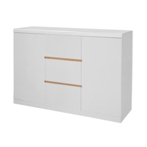 FUNKY Buffet haut - 2 portes - 3 tiroirs - L 145 x P 42 x H 96,7 cm