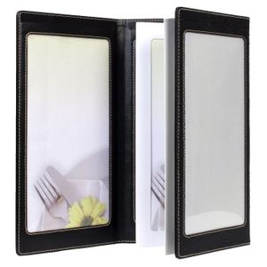 Prot?ge menu long triple SIMILI-CROC noir