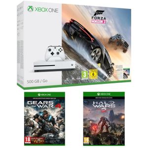 Xbox One S 500 Go + Forza Horizon 3 + Gears of War 4 + Halo Wars 2