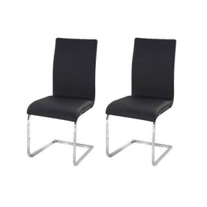LEA Lot de 2 chaises de salle ? manger en simil...