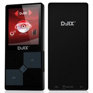 D-JIX M320BT Lecteur multimédia MP4 - 4 Go - Bluetooth - Podom?tre - Noir