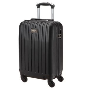 TORRENTE Valise Cabine Low Cost Rigide ABS 4 Roues 45 cm HEBE Noir