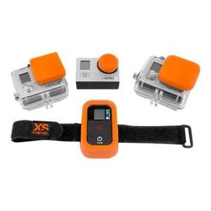 Xsories Patchpod - Protection/ Personnalisation GoPro pour les éléments en verre + fixation télécommande wifi ORANGE