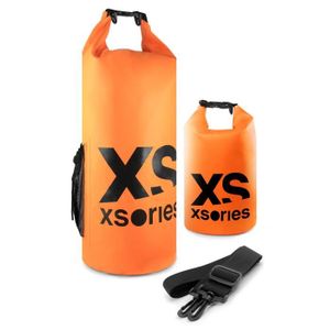 XSories - STUFFLER 8L - Sac étanche en PVC, fermeture roll-top et clip, poche interne et bandouli?re, 8 litres, Orange