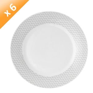 KATS - Service 6 assiettes plates