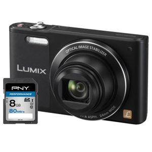 PANASONIC DMC-SZ10EF-K Appareil photo numérique Compact + Carte 8Go