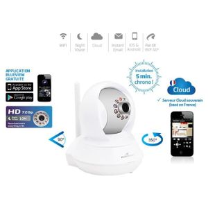 Bluestork Caméra Cloud HD motorisée d?intérieur Wi