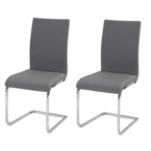 LEA Lot de 2 chaises de salle ? manger en simil...
