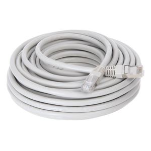 CONTINENTAL EDISON Câble RJ45 cat.6 blindé FTP 15m