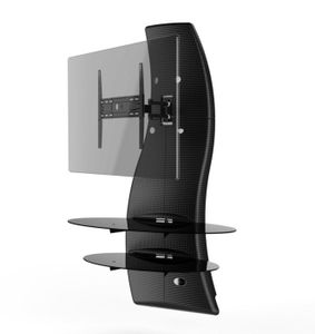 GHOST DESIGN 2000 ROTATION Meuble TV Noir Carbone