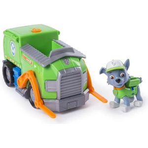 PAT PATROUILLE Figurine Rocky + Camion de Recyclage