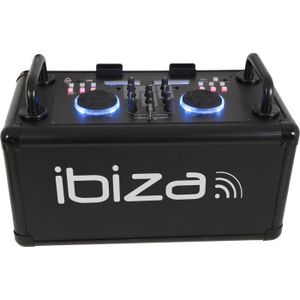 IBIZA SOUND DANCE-PARTY - Syst?me de sonorisation DJ mobile avec Bluetooth - 200W - Noir