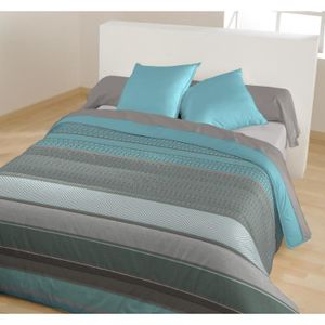 CALINE Couette chaude imprimée Crys 140x200 cm bleu
