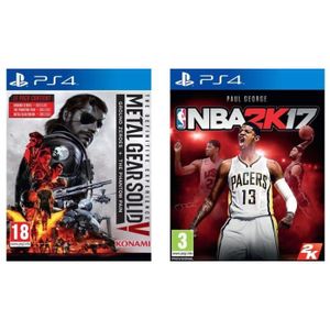 Pack de 2 jeux PS4 : MGS V + NBA 2K17