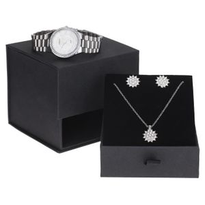 TORRENTE Coffret Sense Montre Quartz Parure Collier avec Pendentif et Boucles d'Oreilles