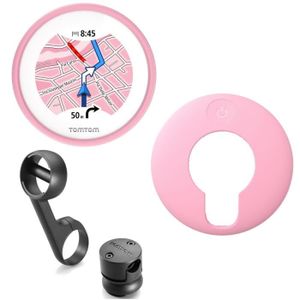 TomTom VIO GPS pour Scooter + Housse silicone rose