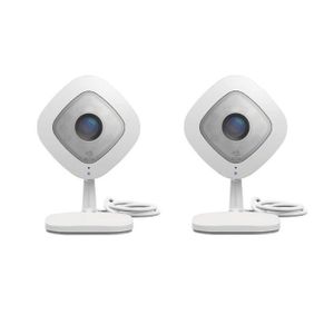 NETGEAR Pack de 2 caméras de surveillance Arlo Q full HD, vision nocturne, Wi-fi et compatible avec toutes les box VMC3040-100PES