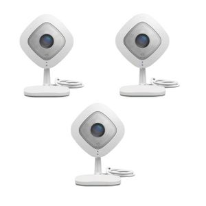 NETGEAR Pack de 3 caméras de surveillance Arlo Q full HD, vision nocturne, Wi-fi et compatible avec toutes les box VMC3040-100PES