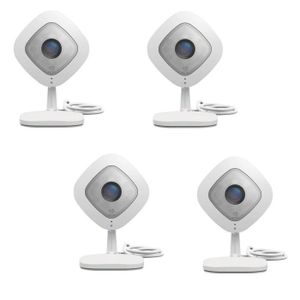 NETGEAR Pack de 4 caméras de surveillance Arlo Q full HD, vision nocturne, Wi-fi et compatible avec toutes les box VMC3040-100PES