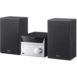 SONY CMT-SBT20 Micro chaîne - 12 W - MegaBass - Noir / Argent