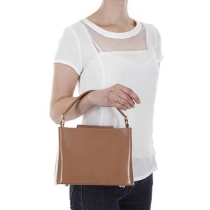 IRENE VAN RYB Sac ? Main Cuir AURELIA Taupe Femme