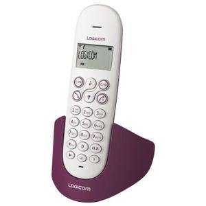 Logicom Luna 155T Solo Téléphone Sans Fil Répondeur Aubergine