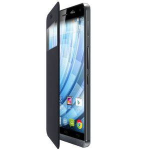 Wiko Etui Folio pour Wiko Getaway Bleu