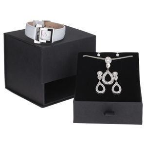 TORRENTE Coffret Lux Montre Quartz parure Collier avec Pendentif Boucles d'Oreilles Pendantes et Boucles d'Oreilles Puces