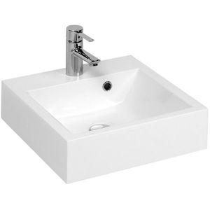 CREAZUR Vasque cubique résine Blanc