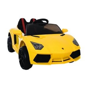 Voiture électrique enfant Lamborghini 12 volts Jaune