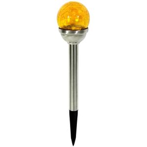 GALIX Lanterne solaire en inox - Jaune