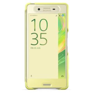 Sony Style cover touch Jaune pour Xperia X Performance