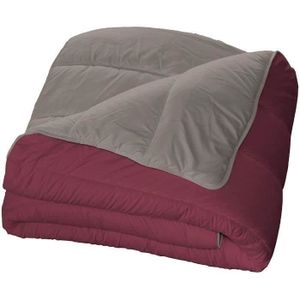 BLEU CALIN Couette chaude bicolore BOURGOGNE/poivre 140x200 cm