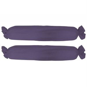 TODAY Lot de 2 taies de traversin 45x185 cm deep purple