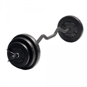 IRON GYM Barre Musculation Curl Bar Ajustable 23Kg