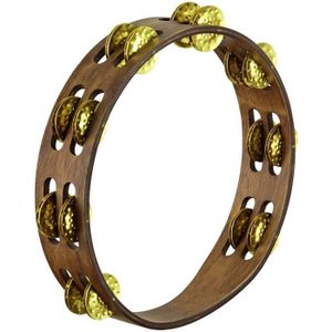 MEINL TA2V-WB Tambourin en bois avec cymbalettes en cuivre martelé