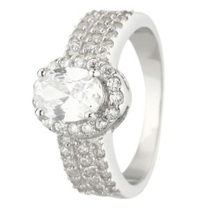 AMBROSI JEWELLERY Bague Argent 925° et Oxydes de zirconium Femme
